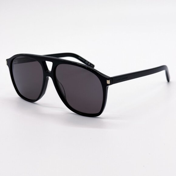 NEW SAINT LAURENT SL596 DUNE 001 OVERSIZED  BLACK WOMEN SUNGLASSES SAINT LAURENT - Picture 7 of 10
